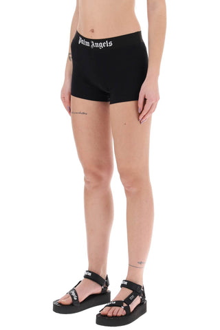 Sporty Shorts With Branded Stripe