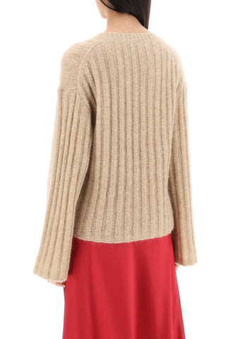 Ribbed Knit Pullover Sweater