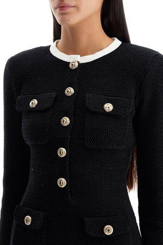 Short Knitted Dress With Buttons