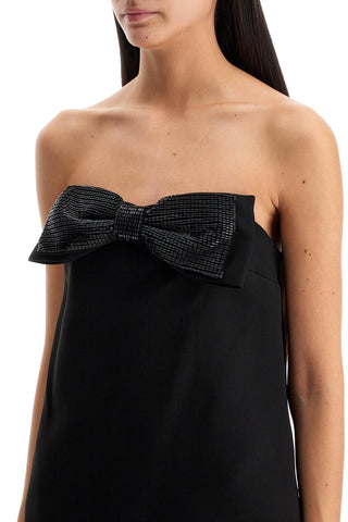 Strapless Mini Dress With Bow