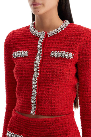 Short Cardigan With Crystals