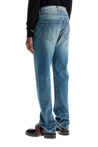 Straight Jeans With Twisted Seams