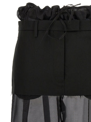 Layered Effect Trouser Skirt