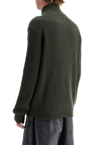 Cotton Cardigan With Zipper