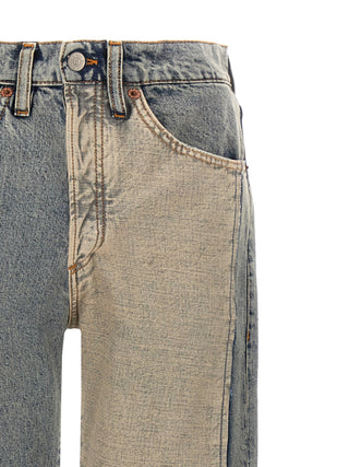 Visible Stitching Jeans