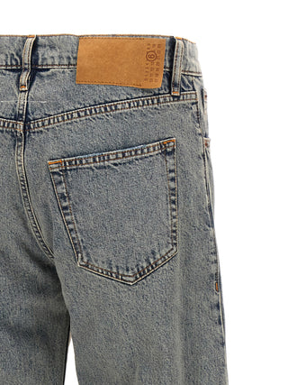 Visible Stitching Jeans