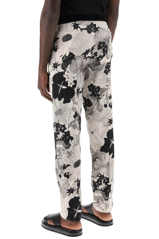 Pajama Pants In Floral Silk