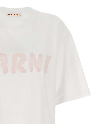 Logo Print Cropped T-shirt