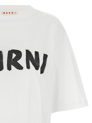 Logo Print Cropped T-shirt