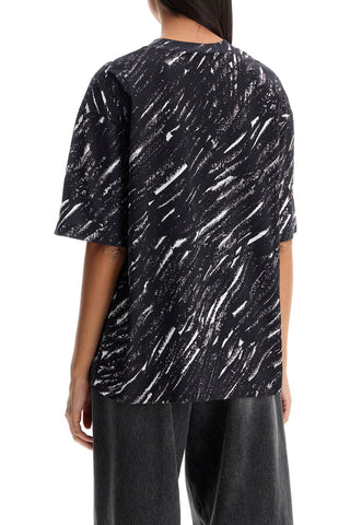 Abstract Pattern Logo T-shirt With