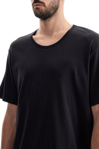 T-shirt With Wide Round Neck