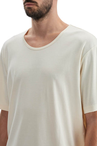 T-shirt With Wide Round Neck