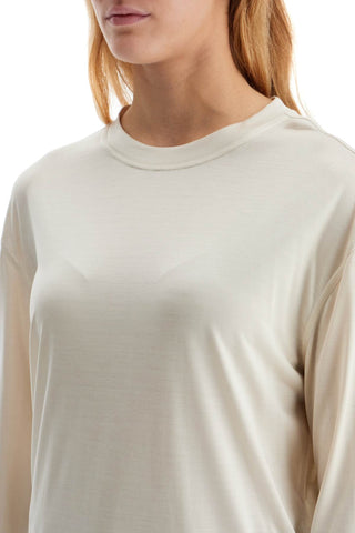 Long-sleeved Silk T-shirt For