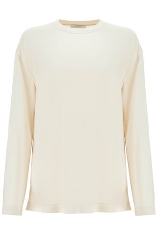 Long-sleeved Silk T-shirt For