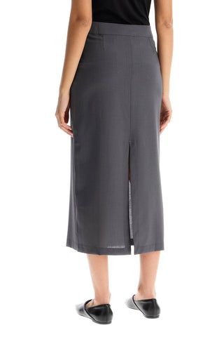 Midi Skirt With Zipper