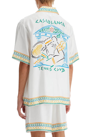 Silk Crayon Temple Tennis Club Shirt