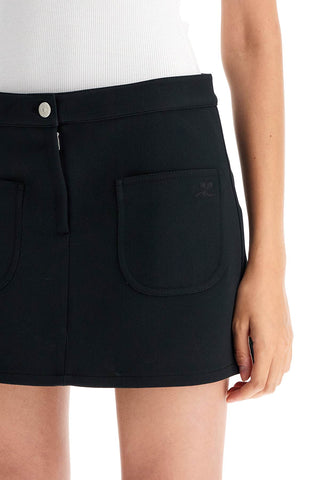 2-pocket Twill Mini Skirt