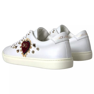 White Portofino Sacred Heart Sneakers Women Shoes