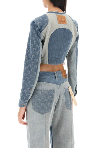 Regenerated Denim Cropped Jacket