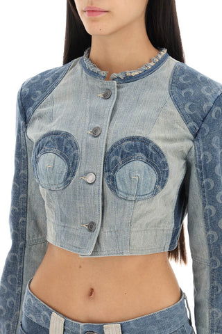 Regenerated Denim Cropped Jacket