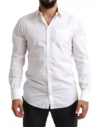 White Gold Formal Cotton Tuxedo Dress Shirt