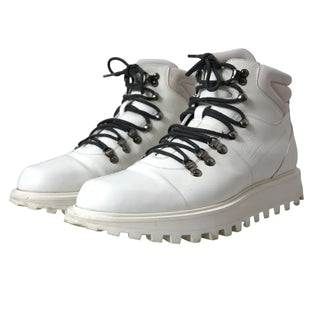 White Vulcano Trekking Ankle Boots Men Shoes