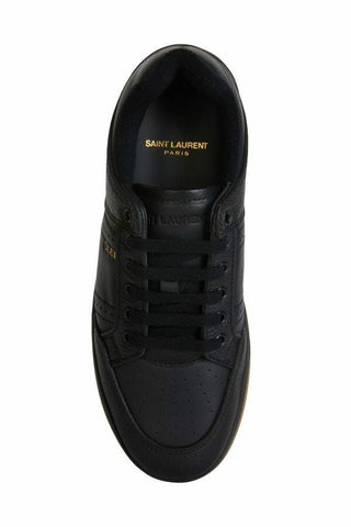 Elegant Black Low-top Leather Sneakers - Luxury for You