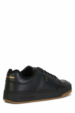 Elegant Black Low-top Leather Sneakers - Luxury for You