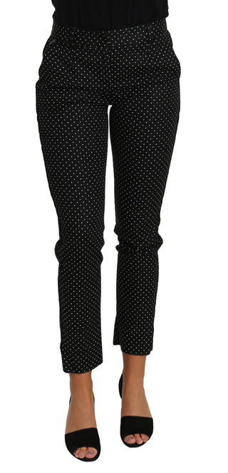 Elegant Polka Dot Cropped Trousers - Luxury for You