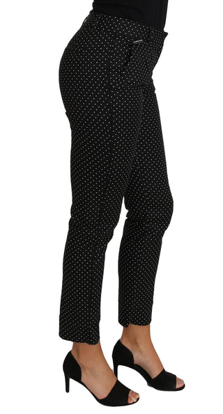 Elegant Polka Dot Cropped Trousers - Luxury for You