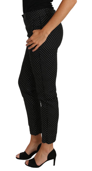 Elegant Polka Dot Cropped Trousers - Luxury for You