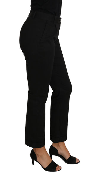 Elegant Black Cotton Dress Pants - Luxury for You