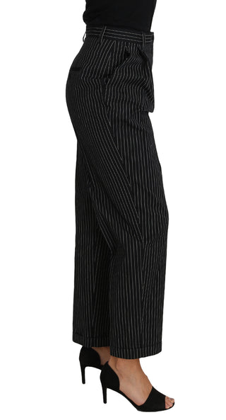 Elegant Black Pinstripe Dress Pants - Luxury for You