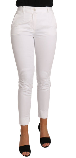 Chic White Slim Dress Pants - Luxury for You