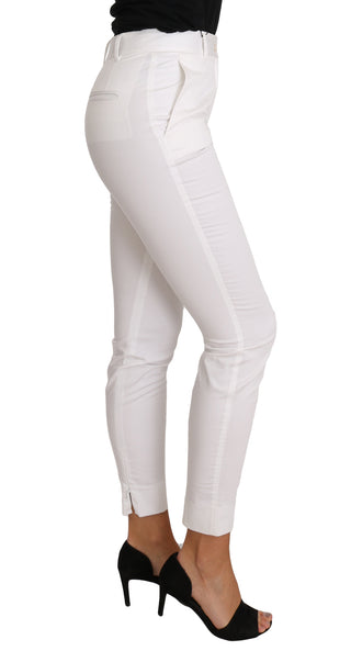 Chic White Slim Dress Pants - Luxury for You