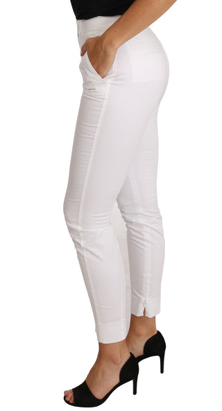 Chic White Slim Dress Pants - Luxury for You