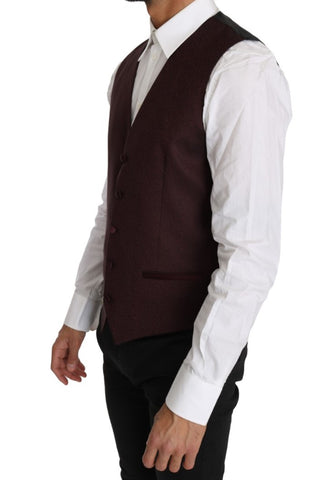 Elegant Purple Patterned Men's Formal Vest - Luxury for You