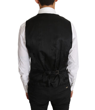 Elegant Slim Fit Gray Wool Vest - Luxury for You