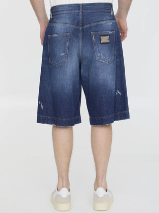 Denim Bermuda Shorts