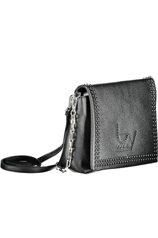 Elegant Chain-handle Black Shoulder Bag