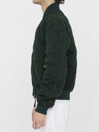 Quilted Nylon Bomber Jacket