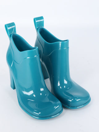 Shine Rubber Ankle Boots