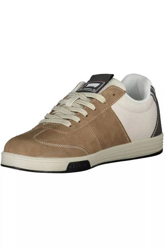 Brown Eco Leather Men Sneaker