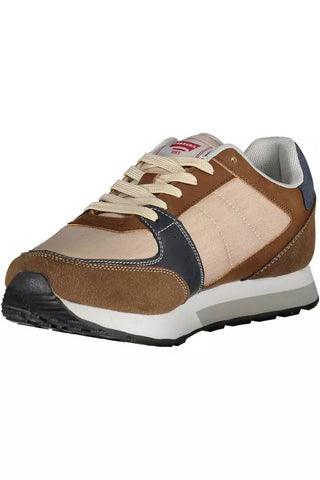 Brown Eco Leather Men Sneaker