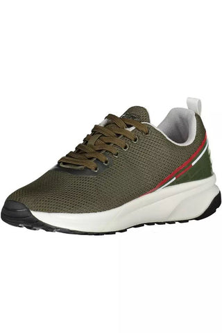 Green Eco Leather Mens Sneaker