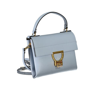 Light Blue Leather Handbag