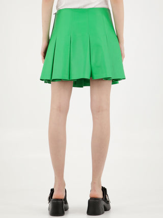 Green Leather Skirt