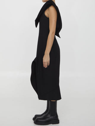 Structured Cotton Midi Dress