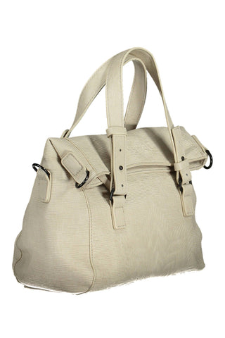 White Polyethylene Women Handbag