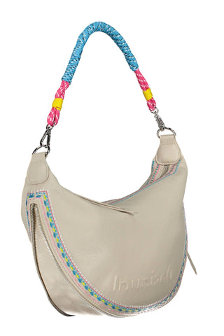 White Polyethylene Women Handbag